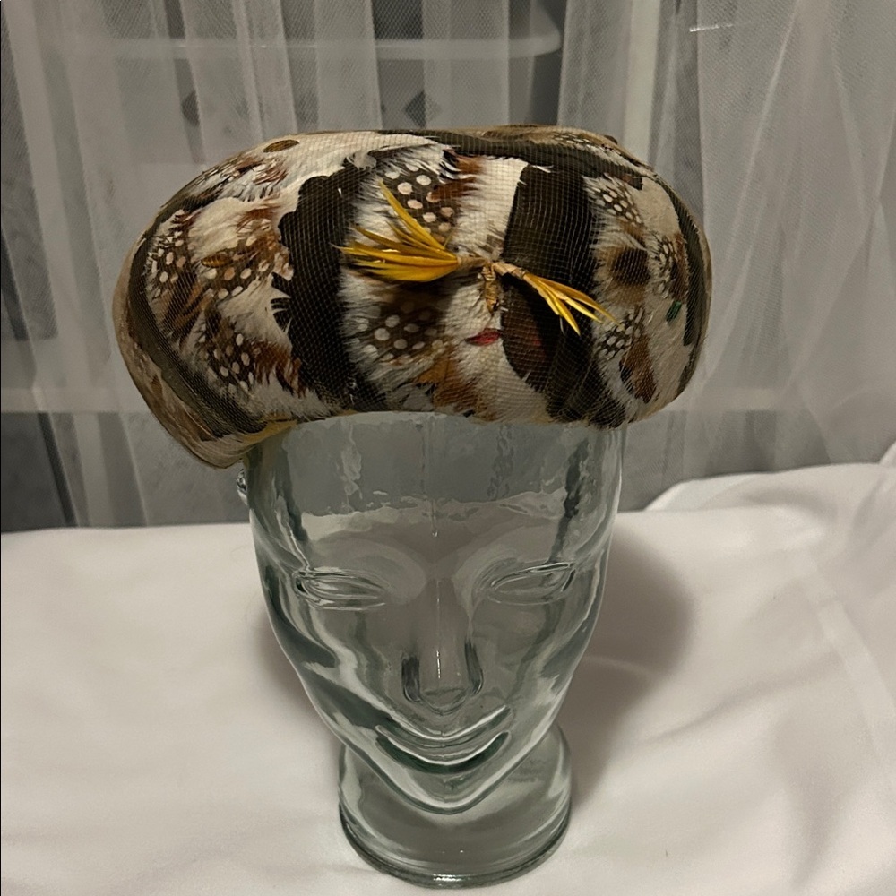 Vintage Chant’e Pheasant Feathered Women's Hat